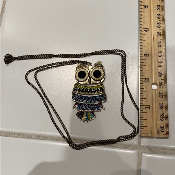 Owl pendant necklace - Picture 3 of 3